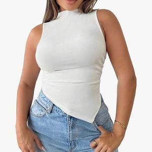 Asymmetrical tank top